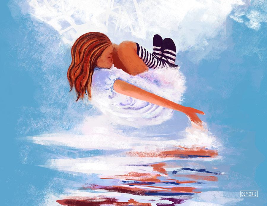 Reflect in Water - Digital Painting