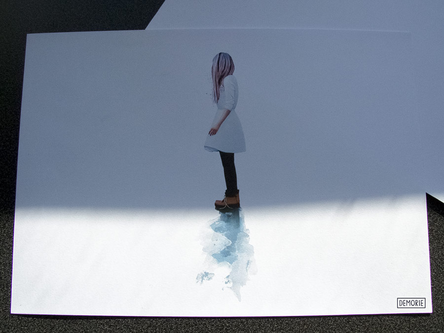 Blue mirror - digital artwork print