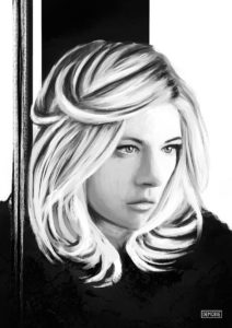 Katheryn Winnick - Portrait Drawing - DEMORIE